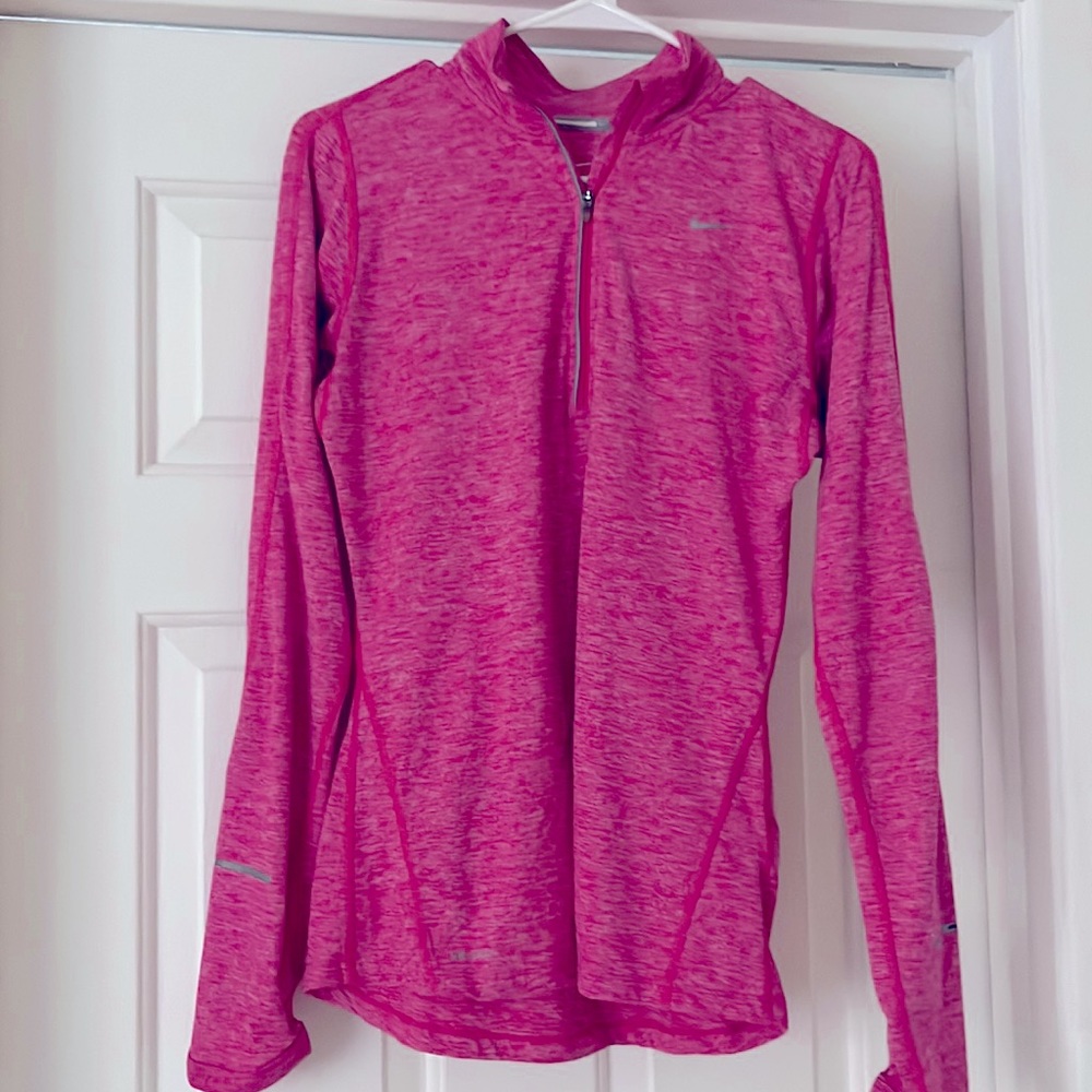 Pink Nike quarter zip